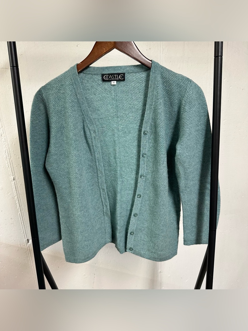 Women's Seafoam Green Button-Up Cardigan 🇺🇸